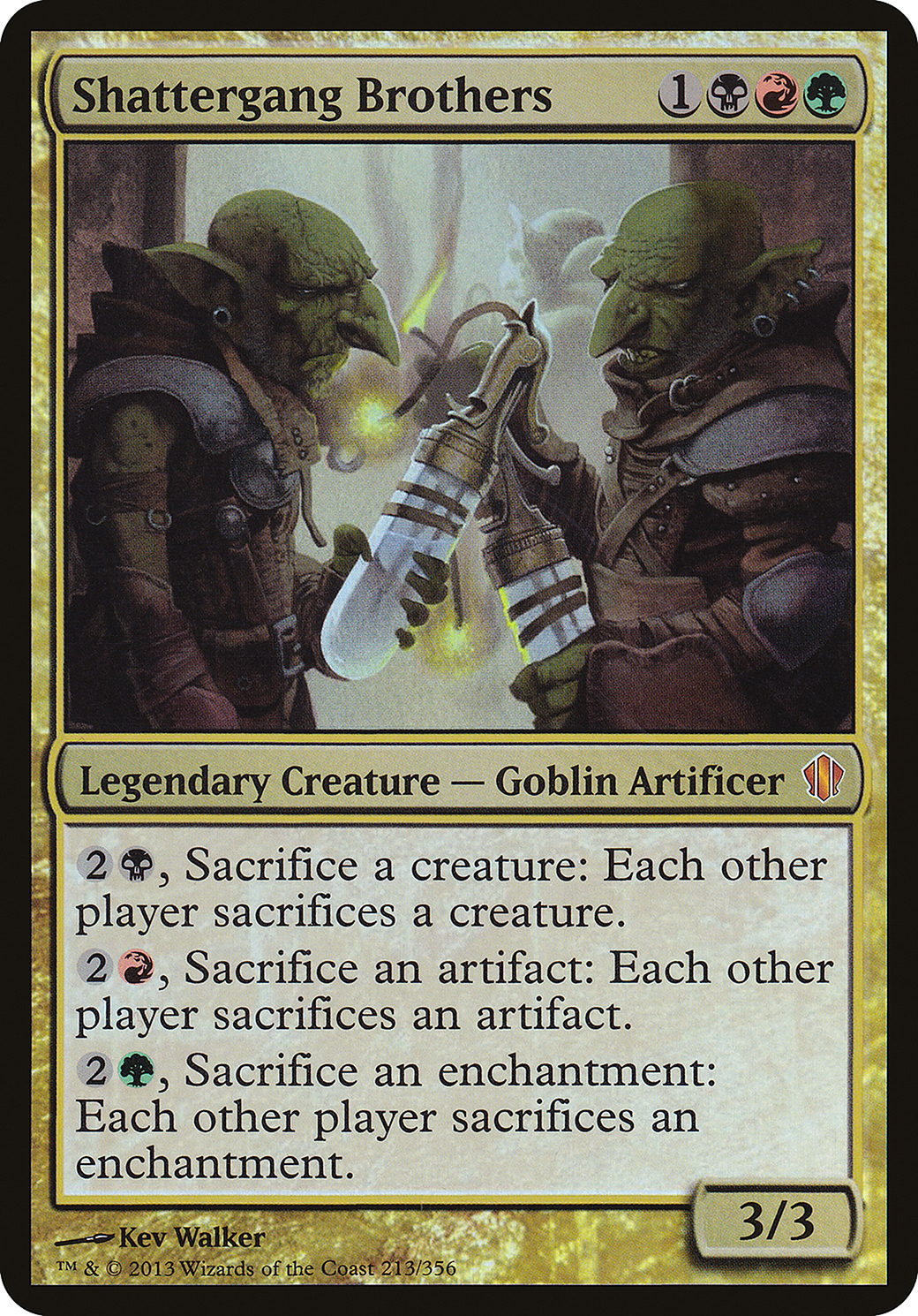 Shattergang Brothers (OVER-213) - Commander 2013 Oversized Foil