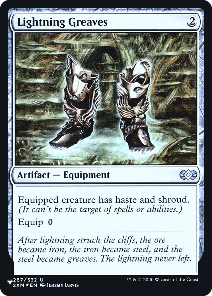 Lightning Greaves (LIST-2XM-267) - The List Foil