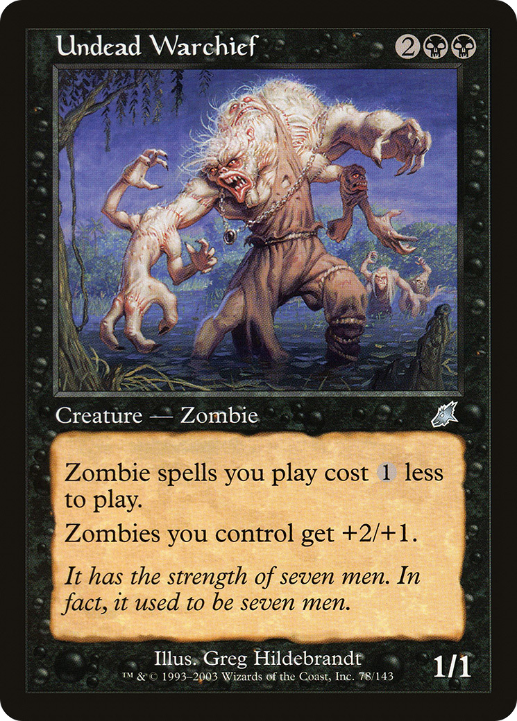 Undead Warchief (SCG-078) - Scourge Foil