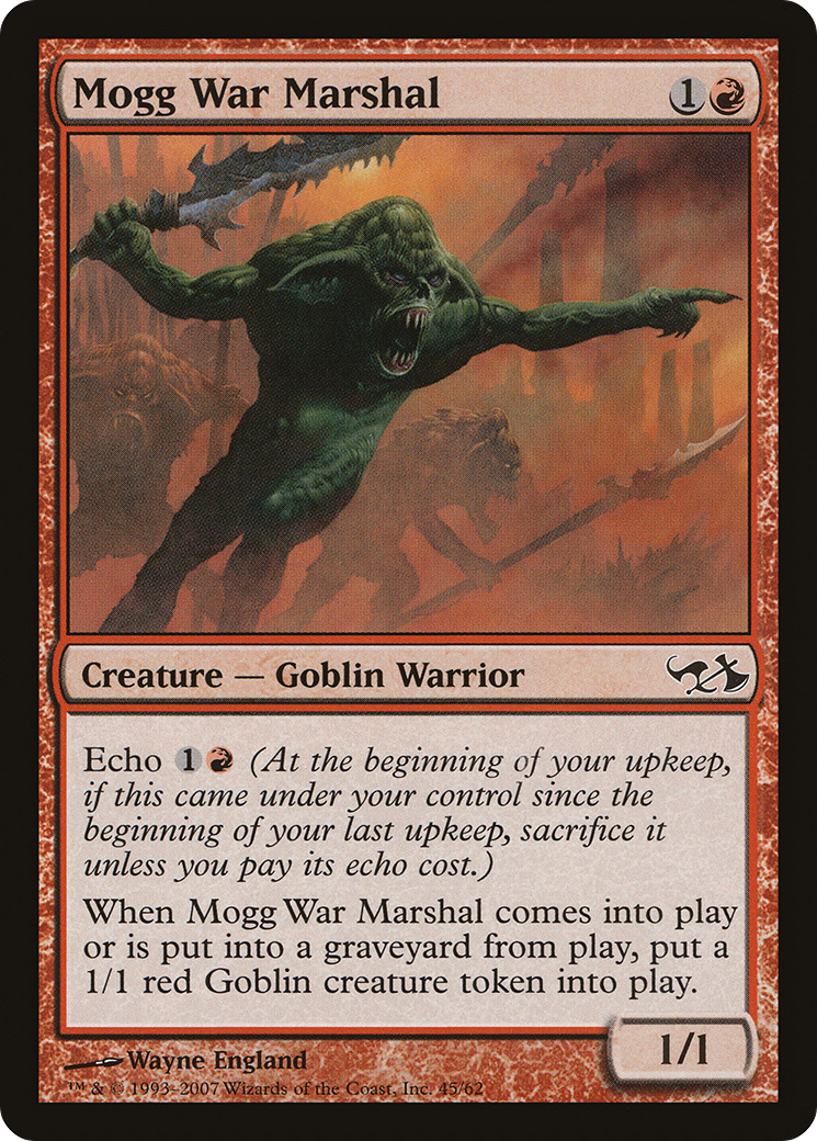 Mogg War Marshal (EVG-045) - Duel Decks: Elves vs. Goblins