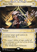 Mana Tithe (STA-008) - Strixhaven Mystical Archive: (Showcase) (Borderless) Etched Foil