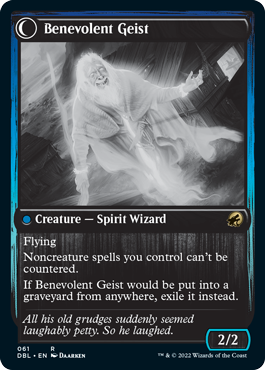 Malevolent Hermit // Benevolent Geist (DBL-061) - Innistrad: Double Feature: (Double Faced Transform)