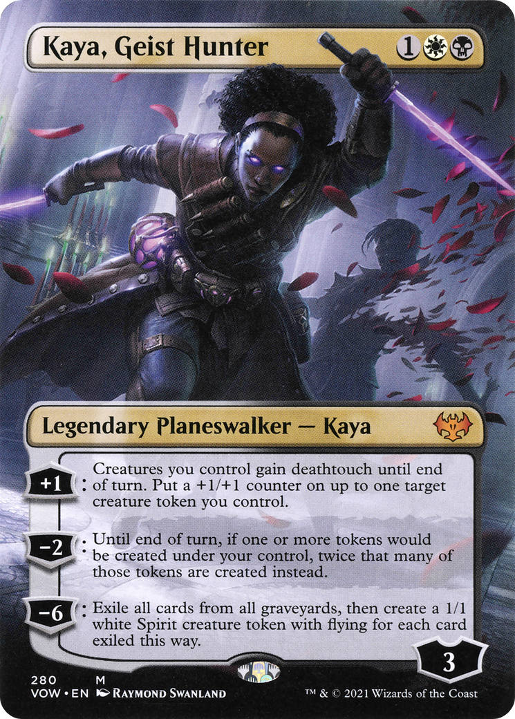 Kaya, Geist Hunter (VOW-280) - Innistrad: Crimson Vow (Borderless)