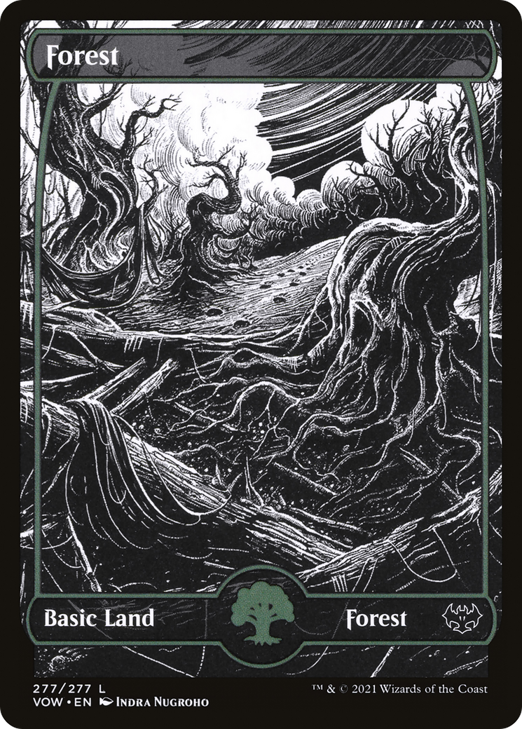 Forest (VOW-277) - Innistrad: Crimson Vow: (Showcase) Foil