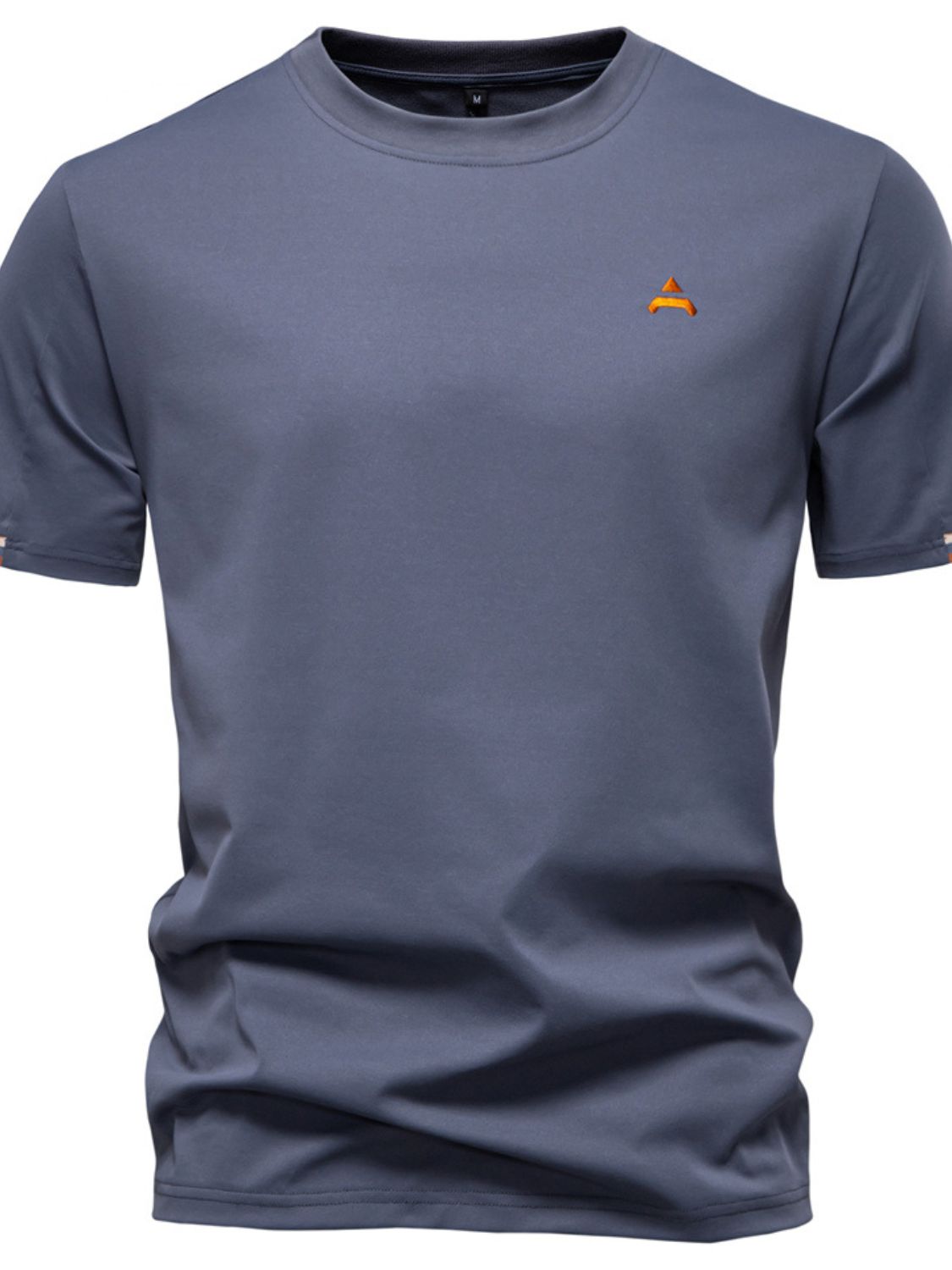 Men's Embroidered Round Neck T-Shirt