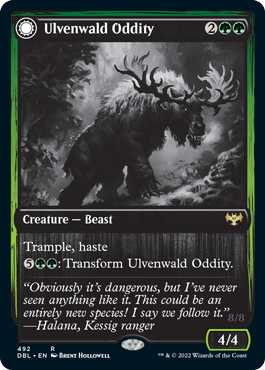 Ulvenwald Oddity // Ulvenwald Behemoth (DBL-492) - Innistrad: Double Feature: (Double Faced Transform)