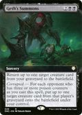 Geth's Summons (ONC-049) - Phyrexia: All Will Be One Commander: (Extended Art) Foil