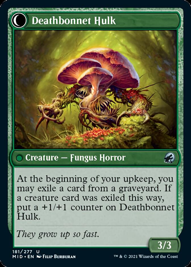 Deathbonnet Sprout // Deathbonnet Hulk (MID-181) - Innistrad: Midnight Hunt: (Double Faced Transform)