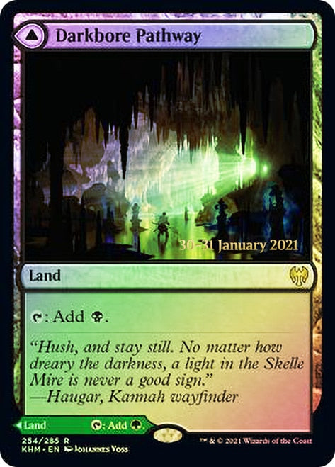 Darkbore Pathway // Slitherbore Pathway (PRE-254S) - Kaldheim Promos Foil