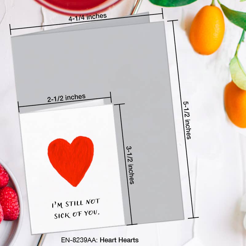 Heart Hearts, Greeting Card (#8239AA)