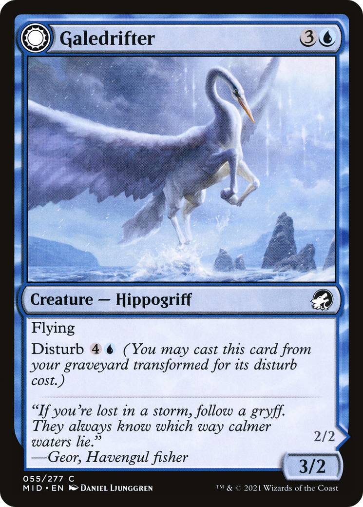 Galedrifter // Waildrifter (MID-055) - Innistrad: Midnight Hunt: (Double Faced Transform) Foil