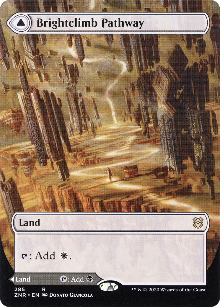 Brightclimb Pathway // Grimclimb Pathway (ZNR-285) - Zendikar Rising: (Showcase) (Borderless)