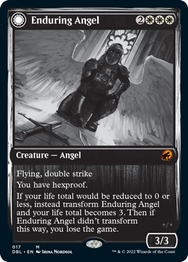 Enduring Angel // Angelic Enforcer (DBL-017) - Innistrad: Double Feature: (Double Faced Transform)