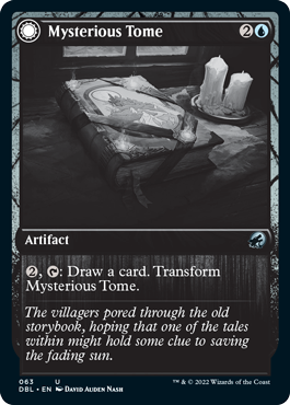 Mysterious Tome // Chilling Chronicle (DBL-063) - Innistrad: Double Feature: (Double Faced Transform)