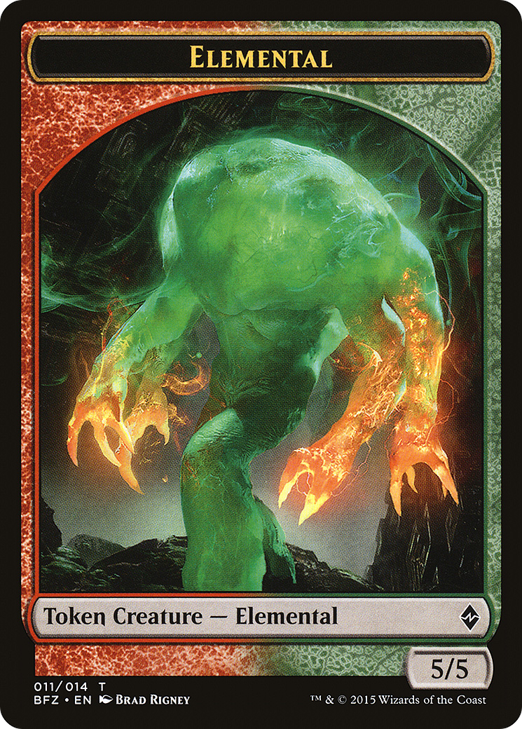 Elemental (BFZ-011) - Battle for Zendikar Tokens