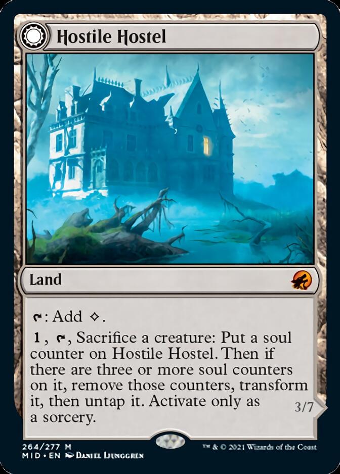 Hostile Hostel // Creeping Inn (MID-264) - Innistrad: Midnight Hunt: (Double Faced Transform)