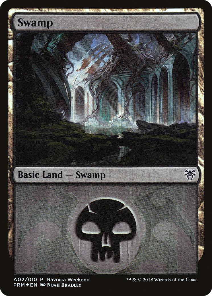 Swamp (LARP-002) - GRN Ravnica Weekend Foil