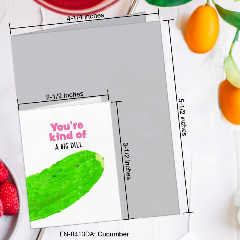 Cucumber, Greeting Card (#8413DA)