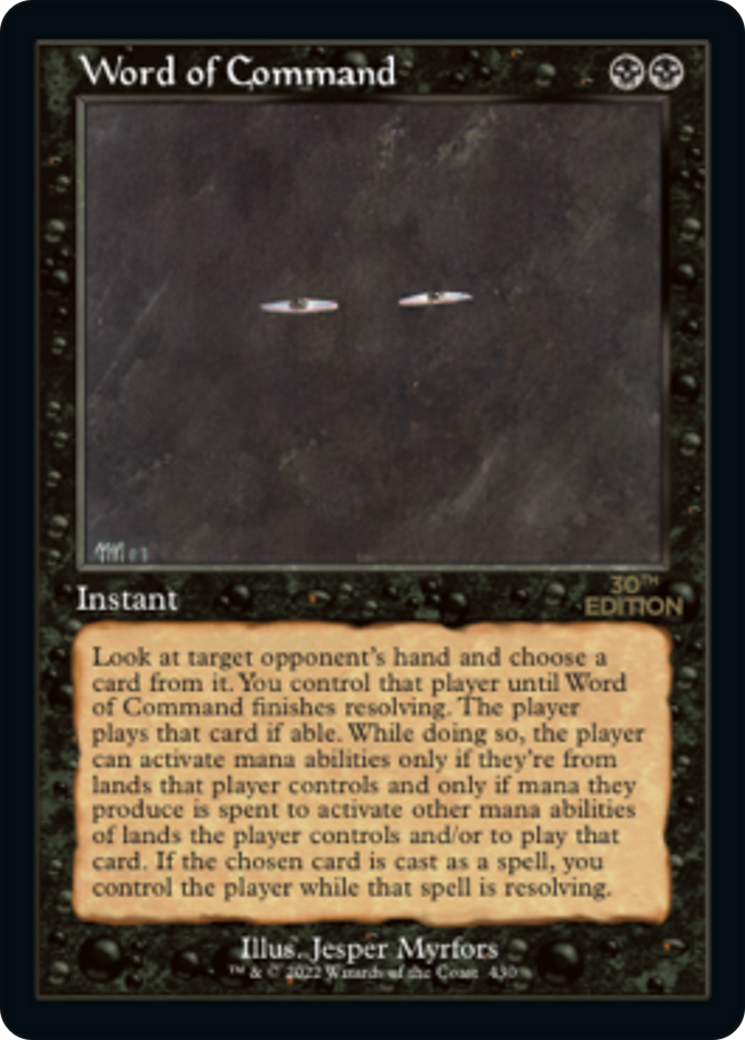 Word of Command (30A-430) - 30th Anniversary Edition