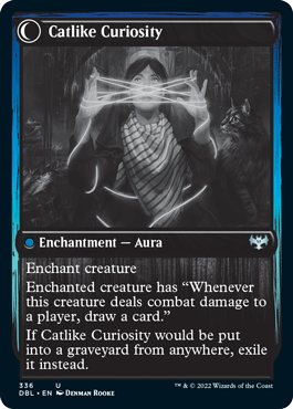 Mischievous Catgeist // Catlike Curiosity (DBL-336) - Innistrad: Double Feature: (Double Faced Transform)
