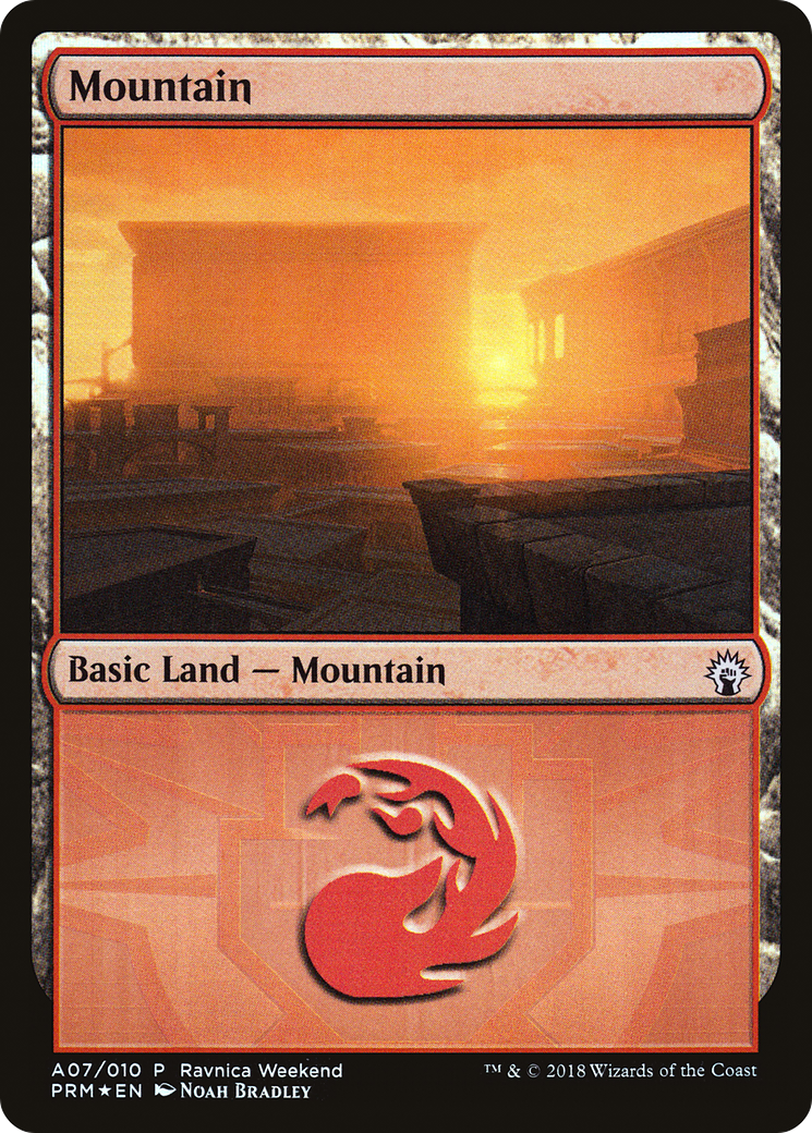 Mountain (LARP-007) - GRN Ravnica Weekend Foil