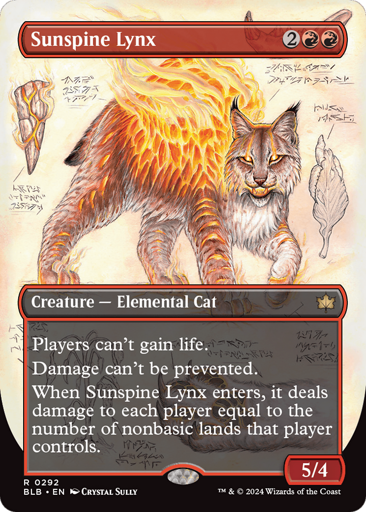 Sunspine Lynx (BLB-292) - Bloomburrow: (Showcase) (Borderless)
