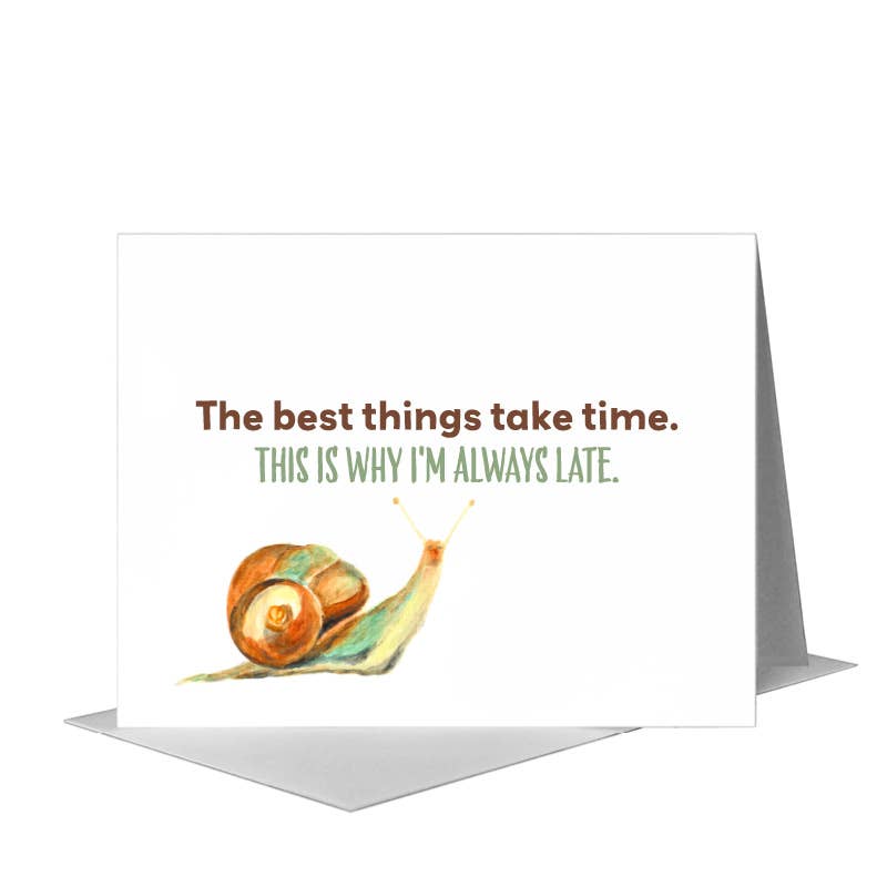 Snail, Greeting Card (#8116D)