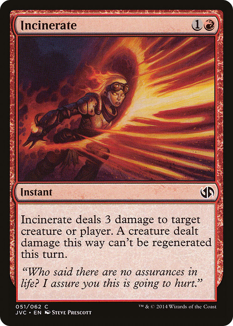 Incinerate (DD3-051) - Duel Decks Anthology: Jace vs. Chandra