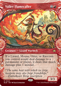 Valley Flamecaller (BLB-320) - Bloomburrow: (Showcase) (Borderless) Foil