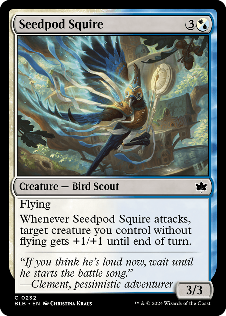 Seedpod Squire (BLB-232) - Bloomburrow Foil