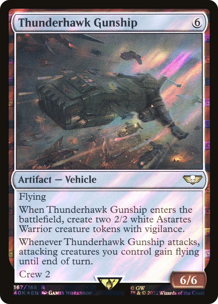 Thunderhawk Gunship (40K-167) - Warhammer 40,000 Commander Foil