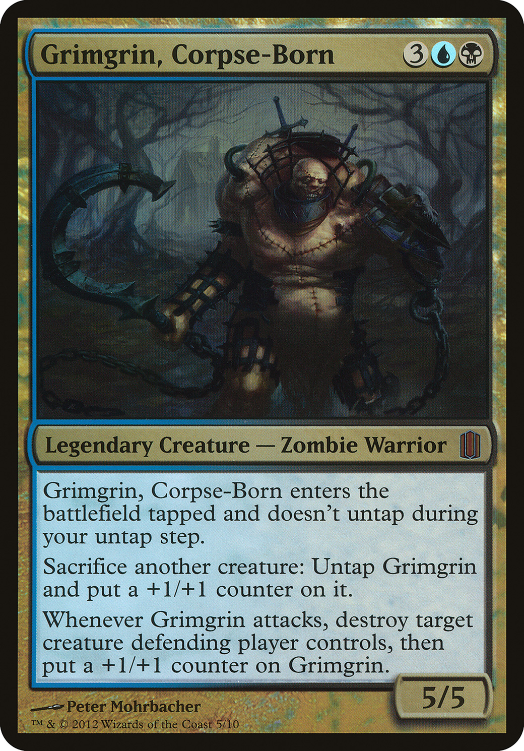 Grimgrin, Corpse-Born (OVER-005) - Commander's Arsenal Oversized Foil