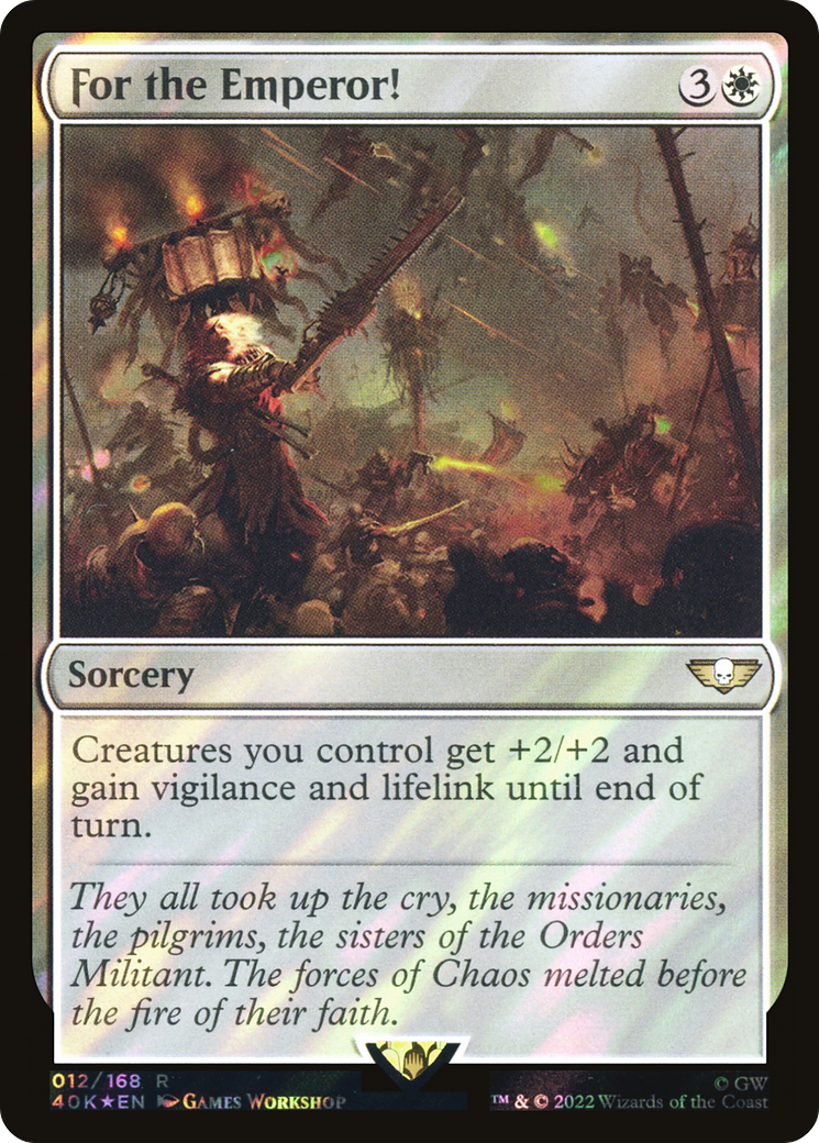 For the Emperor! (40K-12★) - Warhammer 40,000 Commander Foil