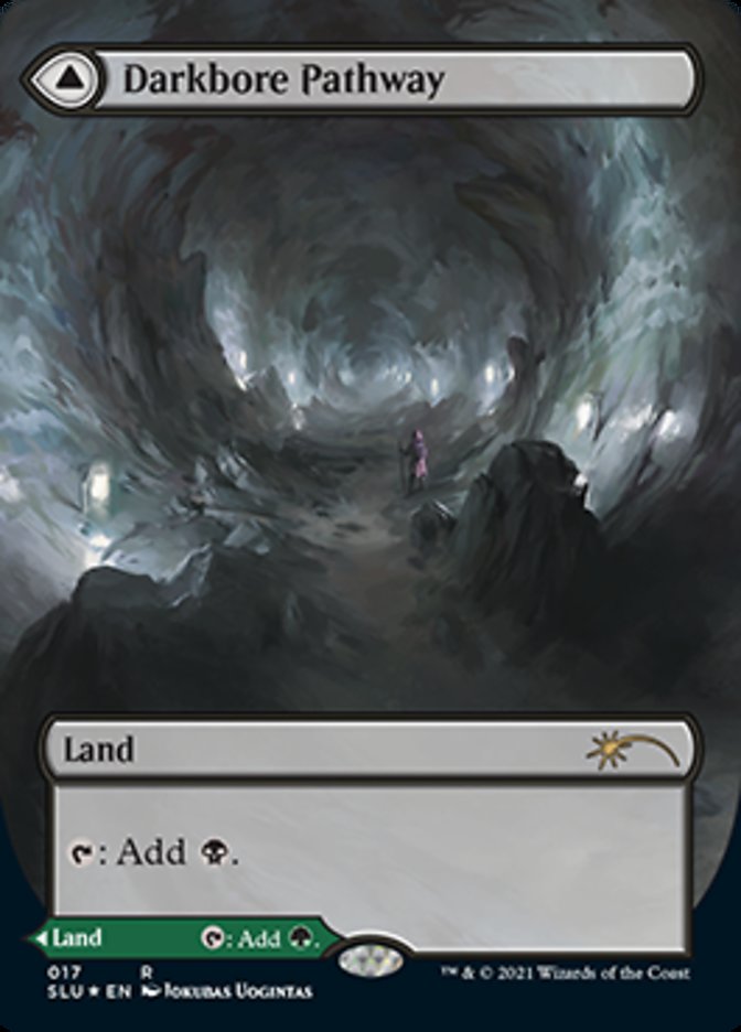 Darkbore Pathway // Slitherbore Pathway (SLU-017) - Secret Lair: Ultimate Edition: (Showcase) (Borderless) Foil
