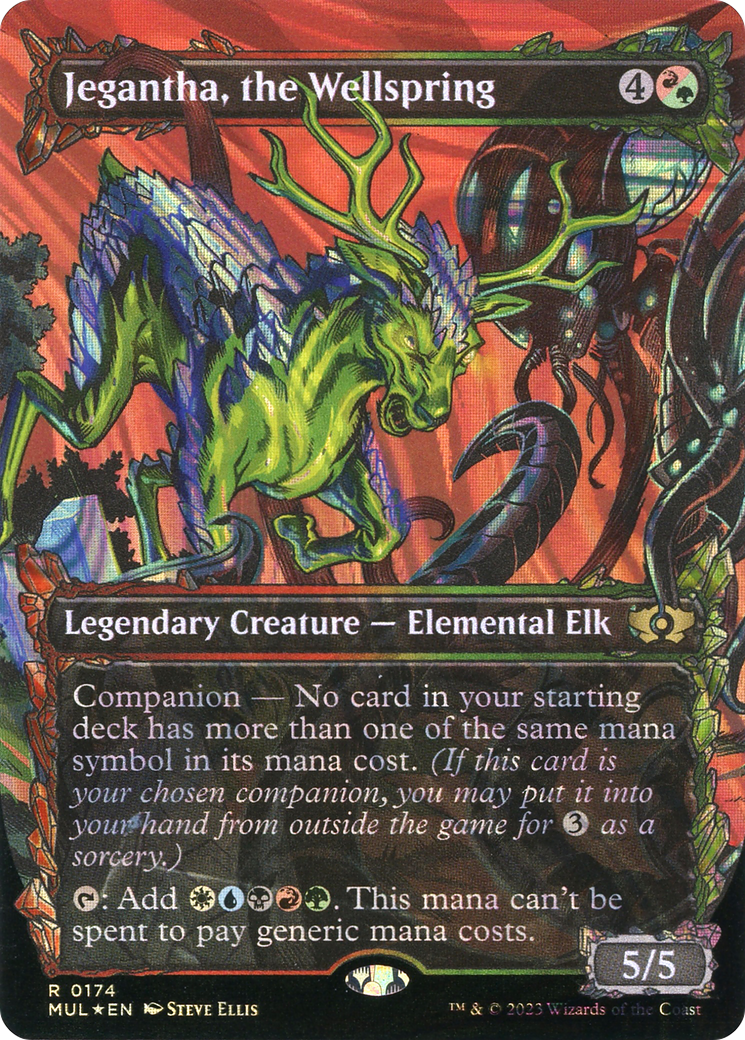 Jegantha, the Wellspring (MUL-174) - Multiverse Legends: (Showcase) (Borderless) Foil