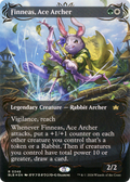 Finneas, Ace Archer (BLB-348) - Bloomburrow: (Showcase) (Borderless) Foil