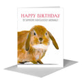 Brown Bunny, Greeting Card (#7762E)