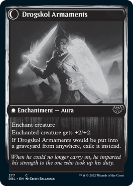 Drogskol Infantry // Drogskol Armaments (DBL-277) - Innistrad: Double Feature: (Double Faced Transform) Foil