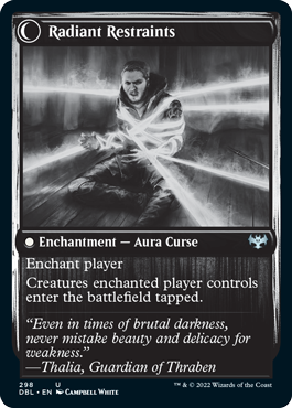 Radiant Grace // Radiant Restraints (DBL-298) - Innistrad: Double Feature: (Double Faced Transform) Foil
