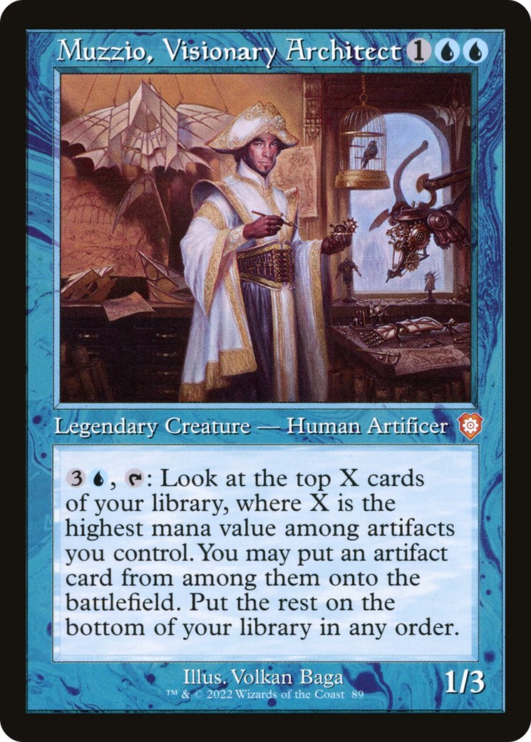 Muzzio, Visionary Architect (BRC-089) - The Brothers' War Commander