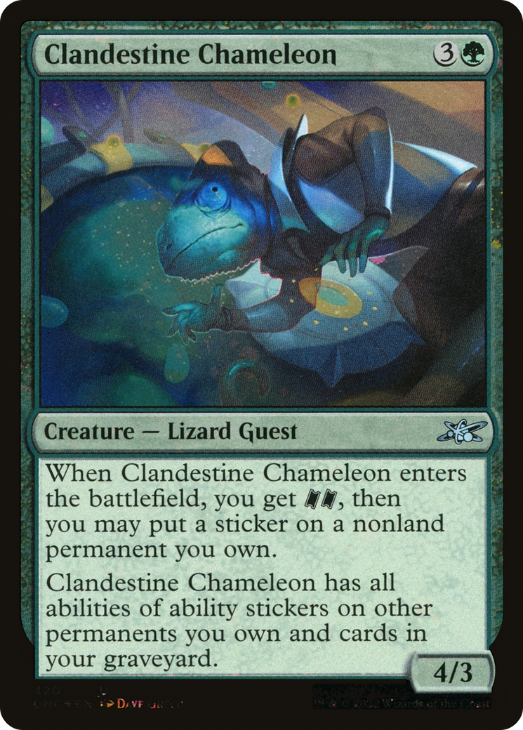 Clandestine Chameleon (UNF-420) - Unfinity Foil