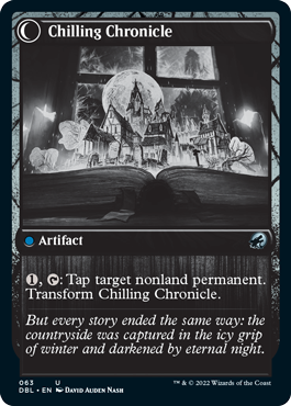 Mysterious Tome // Chilling Chronicle (DBL-063) - Innistrad: Double Feature: (Double Faced Transform)