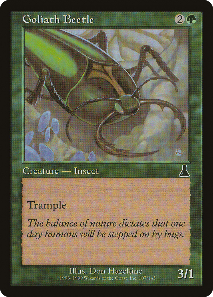 Goliath Beetle (UDS-107) - Urza's Destiny Foil