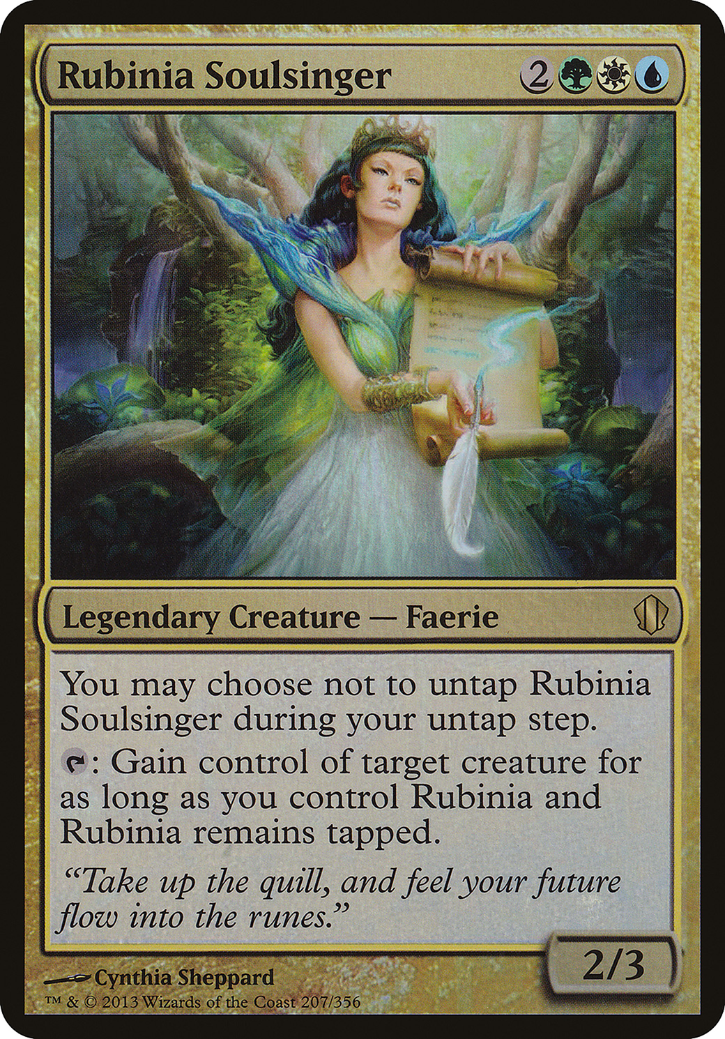 Rubinia Soulsinger (OVER-207) - Commander 2013 Oversized Foil