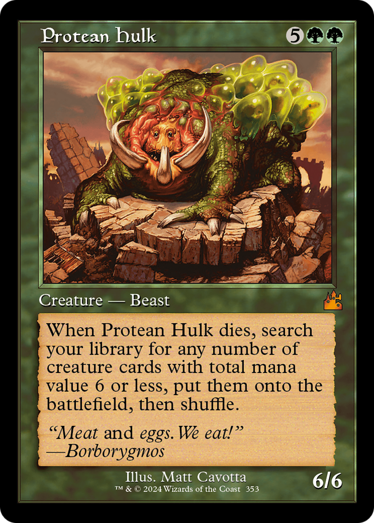 Protean Hulk (RVR-353) - Ravnica Remastered Foil