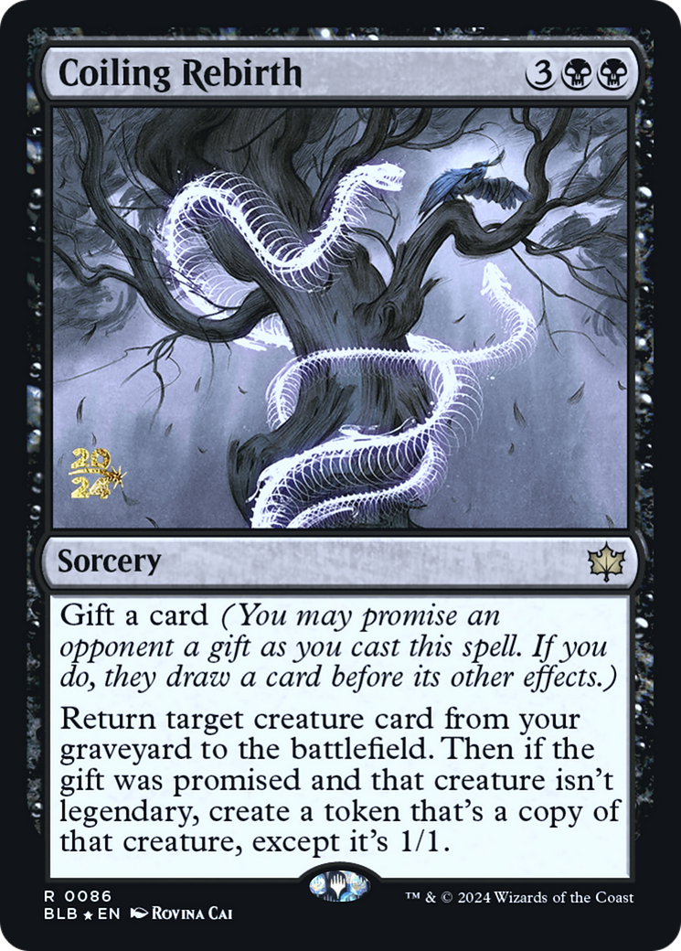 Coiling Rebirth (PRE-086) - Bloomburrow Promos Foil