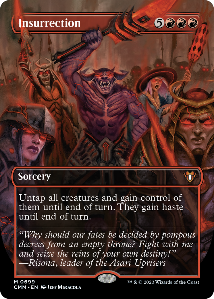 Insurrection (CMM-699) - Commander Masters (Borderless) Foil