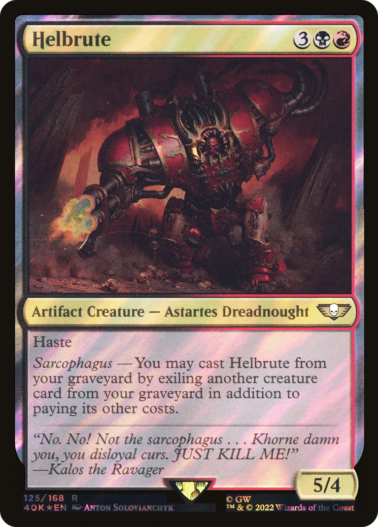 Helbrute (40K-125★) - Warhammer 40,000 Commander Foil