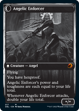 Enduring Angel // Angelic Enforcer (DBL-017) - Innistrad: Double Feature: (Double Faced Transform)