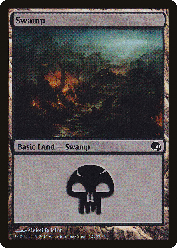 Swamp (GRV-027) - Premium Deck Series: Graveborn Foil